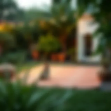 Strategic Placement of Outdoor Rugs in Your Garden Placement of an outdoor rug in a garden setting