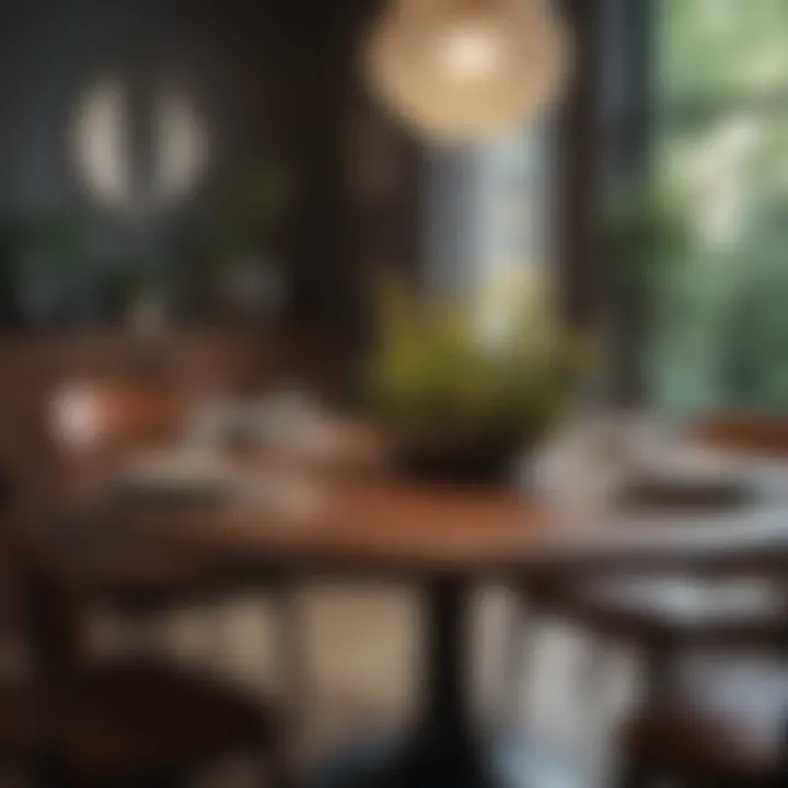 Stylish Brighton Oval Dining Table paired with contemporary decor