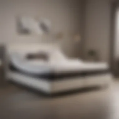 Adjustable bed base paired with a modern mattress for versatility