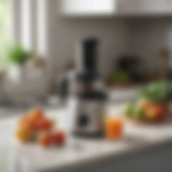 Comparison of different Nama juicer models on a kitchen counter