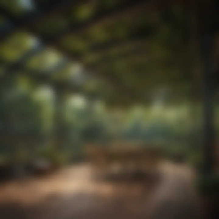 Diverse materials used in canopy construction