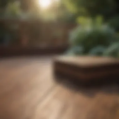 Diverse Decking Material Options Different types of decking materials displayed for selection