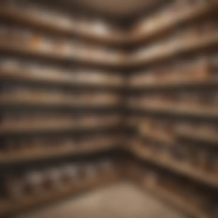 Functional pantry with labeled bins for easy access and visibility