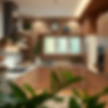 Effective Space Utilization Functional kitchen layout with versatile space