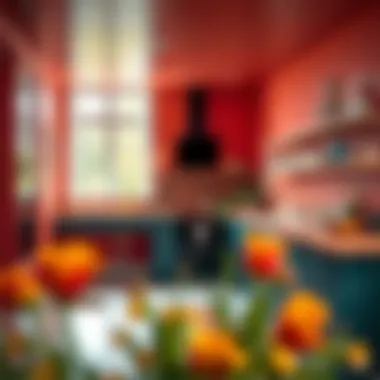 Bold Color Choices Vibrant color schemes in kitchen interiors