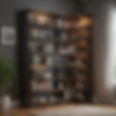 Space-Saving Corner Bookcase Design Stylish corner bookcase that maximizes space
