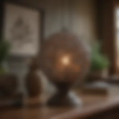 Decorative accents that enhance a country chic aesthetic.