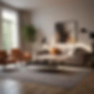 Contemporary Living Room Layout Elegant furniture arrangement in a contemporary living room