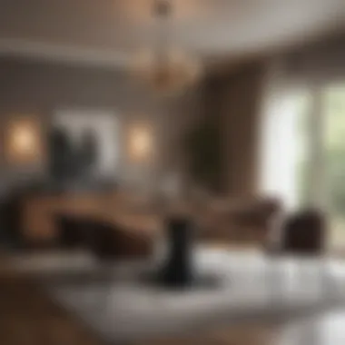 Functional Dining Area Arrangement Inviting dining area featuring functional furniture placement