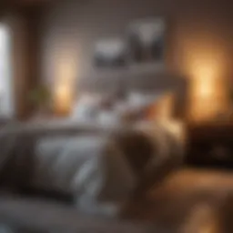 Cozy and intimate bedroom setup with soft lighting.