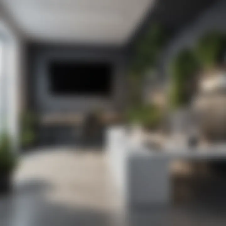 Technological integration in a contemporary office setting