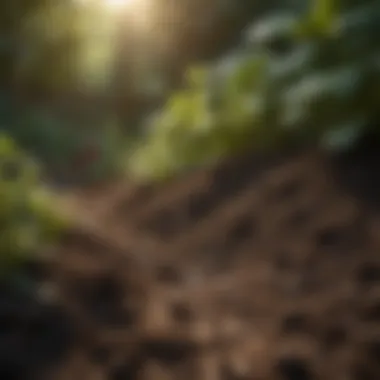 Nutrient-Rich Soil for Shade Gardening Healthy soil rich in organic matter suitable for shaded gardens