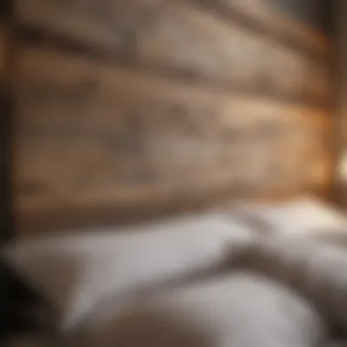 DIY Reclaimed Wood Headboard A DIY headboard made from reclaimed wood, enhancing bedroom aesthetics