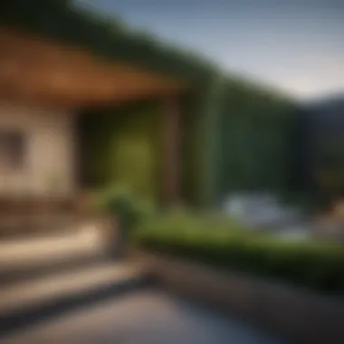 Natural Greenery as a Privacy Solution Lush greenery creating a natural privacy barrier for a patio