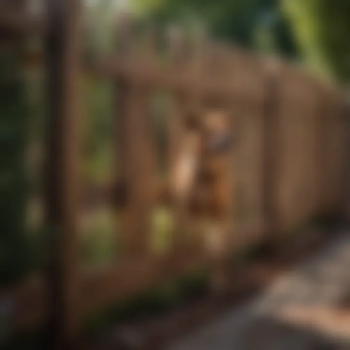Materials used for constructing a dog-proof fence