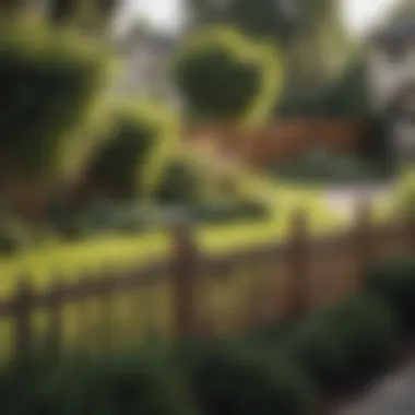 Aesthetic Considerations for Your Dog Fence A beautifully landscaped yard with a secure fence