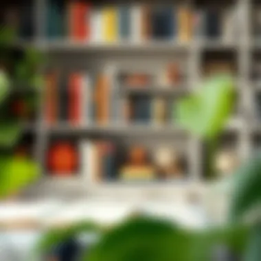 A beautifully arranged bookcase with a mix of books and decorative items