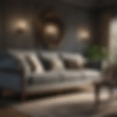 Exquisite Craftsmanship in Sofa Design Luxurious sofa showcasing premium materials and craftsmanship