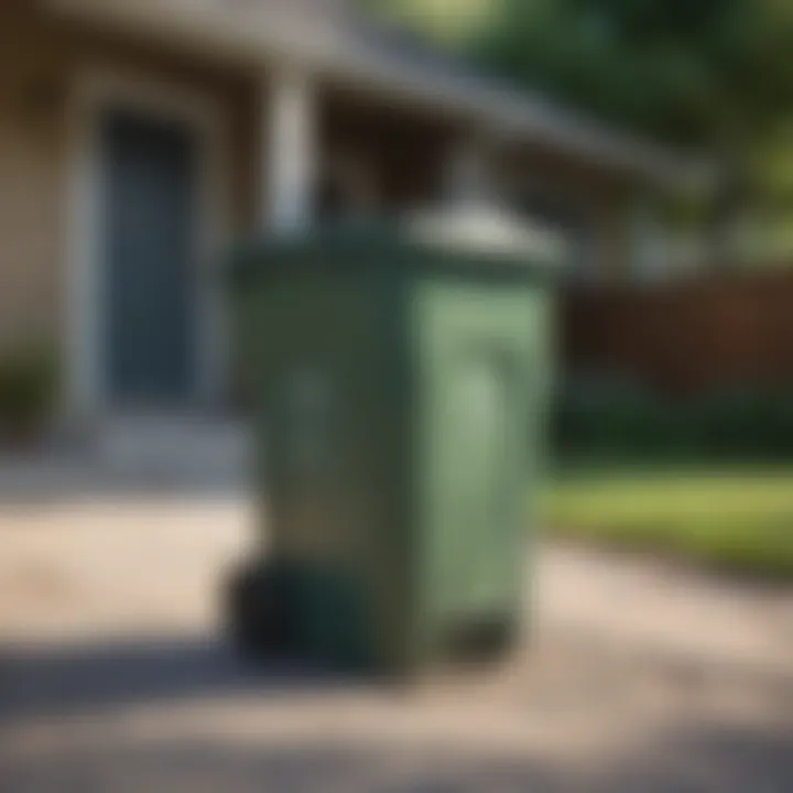 A secure trash bin