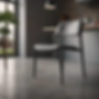 Sleek Modern Dining Room Chair Sleek modern dining room chair with easy-to-clean upholstery