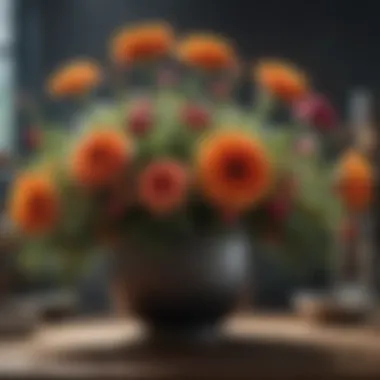 Techniques for Maintaining Fresh Flowers Close-up of flower maintenance techniques