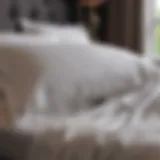 Luxurious cotton king size sheets displayed elegantly