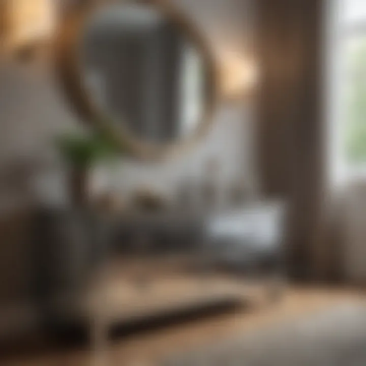 Elegant dresser with mirrored surface for space enhancement
