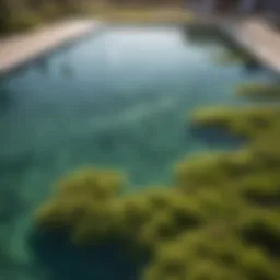 Visual representation of different types of pool algae