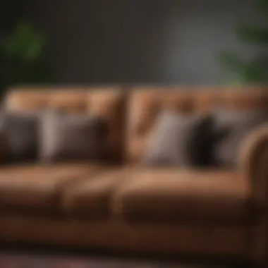 Pristine Fabric Couch After Cleaning A pristine fabric couch after chocolate stain removal