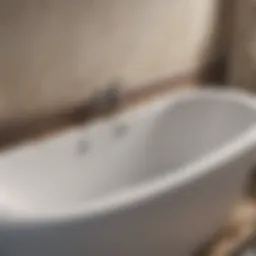 Clogged bathtub drain with visible debris