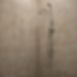 Close-up view of clean shower grout free from mold