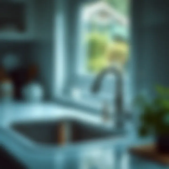 Clean kitchen sink environment