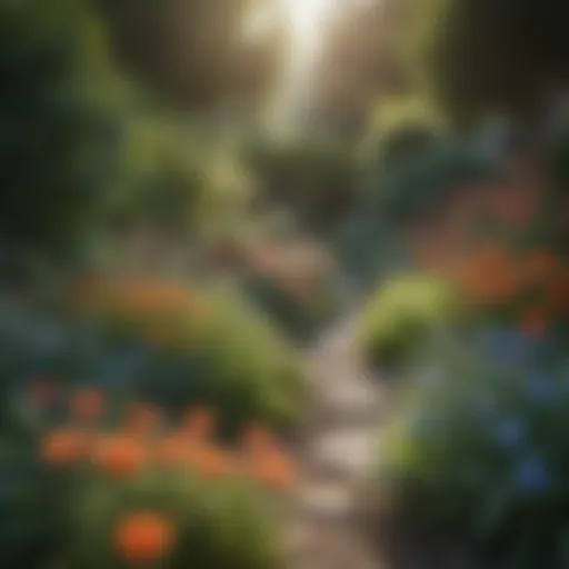 Lush garden with vibrant flowers and minimal weeds
