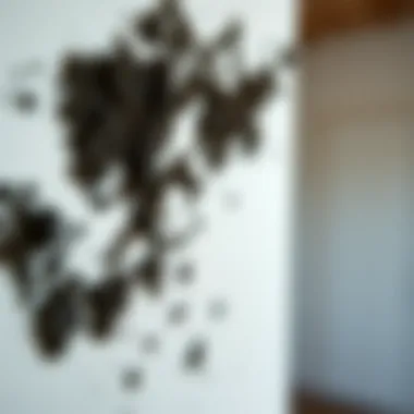 Identifying Black Mold in Your Home Close-up view of black mold growth on a wall