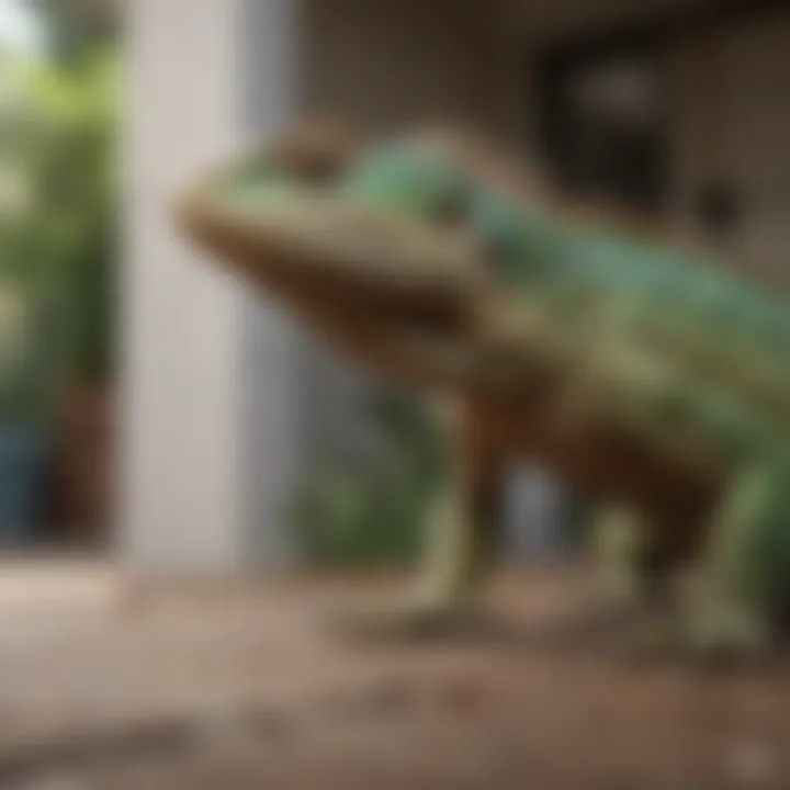 Humane lizard removal techniques