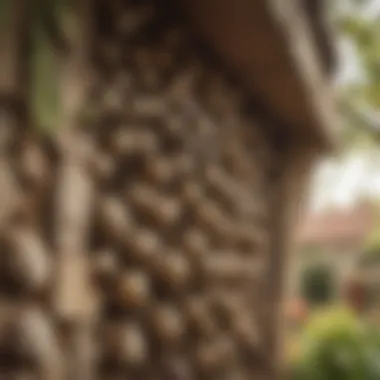 Wasp nest in a residential area