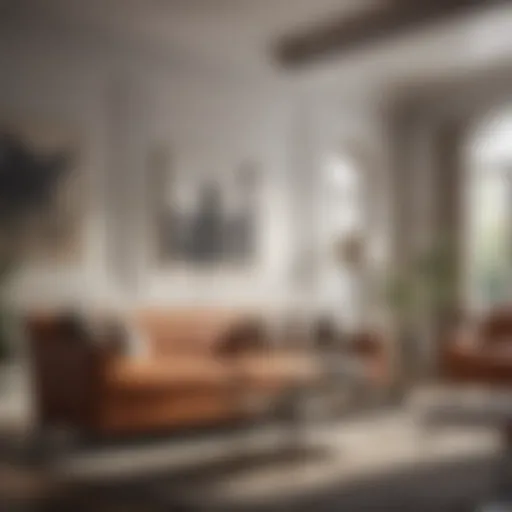 An elegant living room showcasing a clean, well-maintained sofa