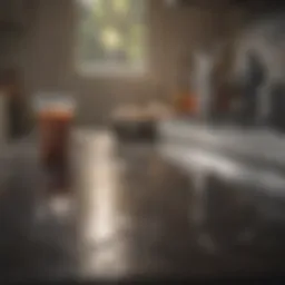 Close-up of greasy kitchen surfaces requiring cleaning