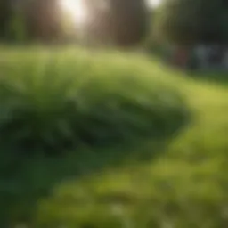 Vibrant green lawn showcasing healthy grass growth