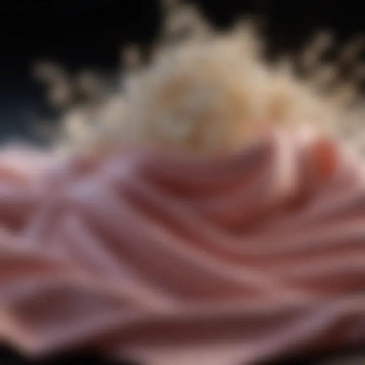A diverse range of fabric types showcasing their scent retention properties
