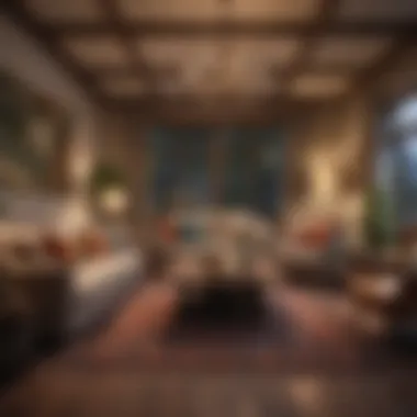 Cozy Gathering Area Cozy gathering area with interactive board games