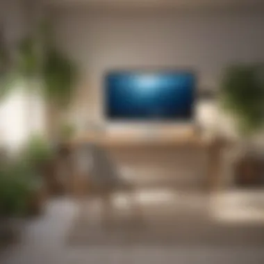 Refresh Your Workspace Decluttered workspace with fresh decor