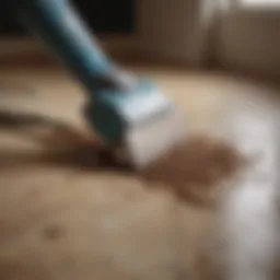 Powerful electric chisel for tile removal