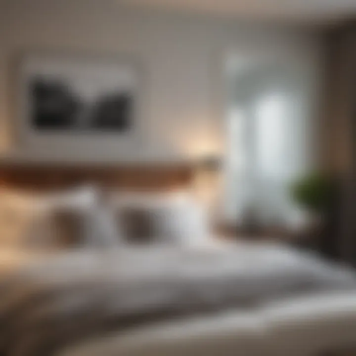 Personal touches in a guest bedroom with unique decor