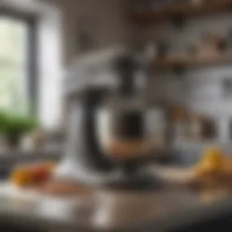 A high-quality stand mixer showcased on a kitchen countertop