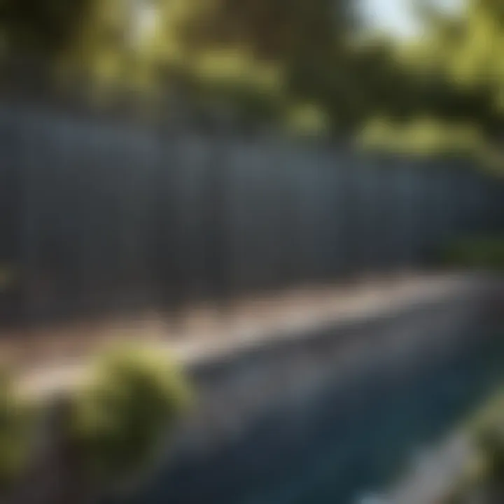 Metal pool fencing with added security features