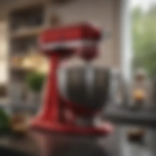 Elegant KitchenAid mixer in a modern kitchen
