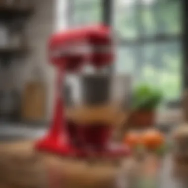 Performance and Efficiency of KitchenAid Mixers KitchenAid mixer in use with ingredients