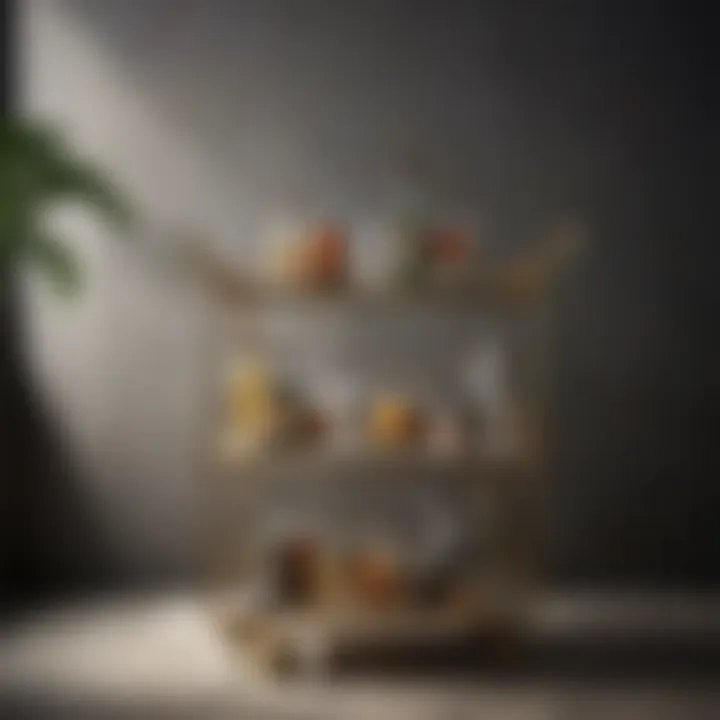 Chic minimalist bar cart showcasing modern drink accessories
