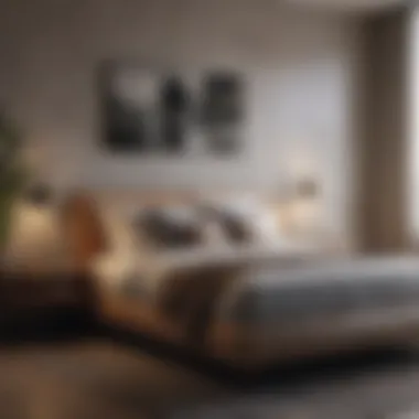Sophisticated Material Selections Diverse material choices enhancing bedroom sophistication